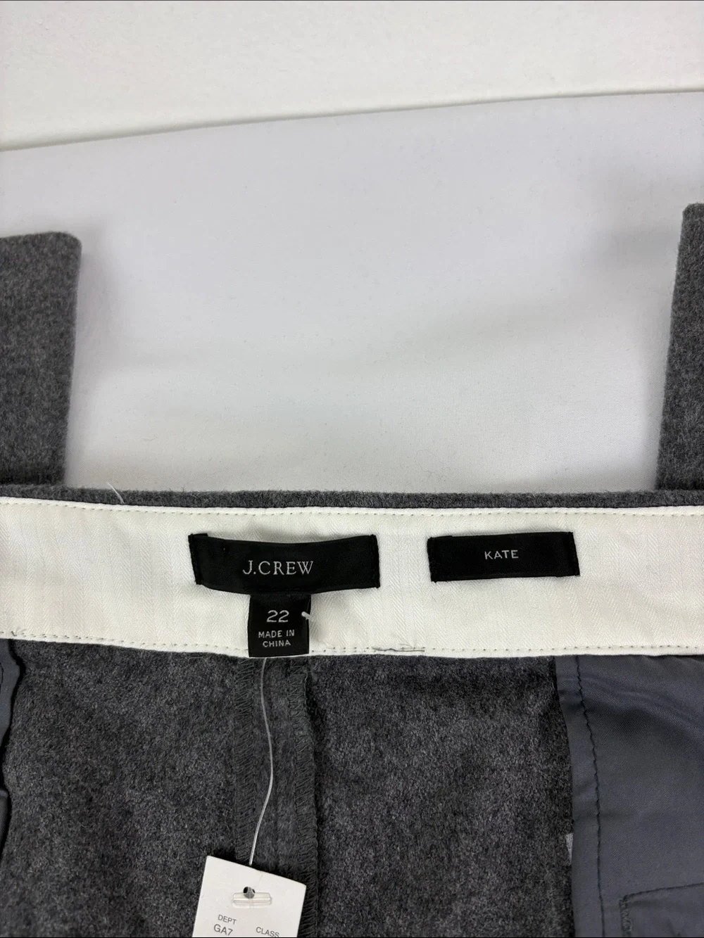 J.Crew New Women’s 22 Kate Wool Blend High Rise Straight Leg Pant